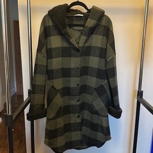 Long coatigan - perfect for early Spring or Fall - Size L